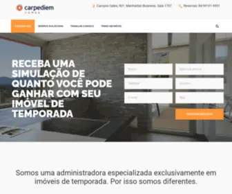 Carpediemhomes.com.br(Aluguel por temporada) Screenshot