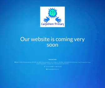 Carpediemprimary.co.za(Our website is coming very soon) Screenshot