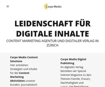 Carpemedia.ch(Carpe Media) Screenshot