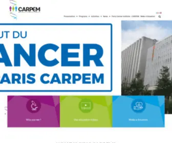 Carpem.fr(CARPEM (CAncer Research for Personalized Medicine)) Screenshot