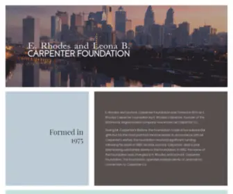 Carpenterfoundation.us(Carpenter Foundation) Screenshot