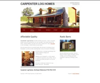 Carpenterloghomes.com(Carpenter Log Homes) Screenshot