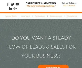 Carpentermarketing.com(At Carpenter Marketing we build marketing machines. Lead generation) Screenshot