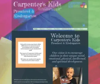 Carpenterskids.org(Carpenter's Kids Preschool and Kindergarten Springfield) Screenshot