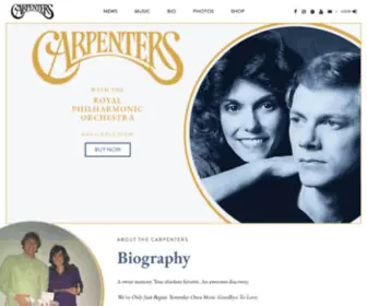 Carpentersofficial.com(The Carpenters) Screenshot