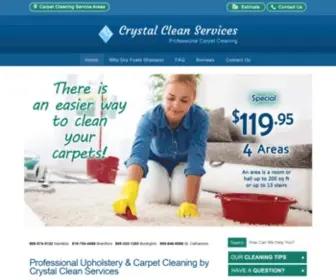 Carpetcleaner.ca(Crystal Clean Services) Screenshot