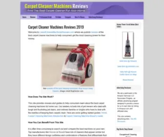 Carpetcleanermachinesreviews.com(Best Carpet Cleaner Machine 2021) Screenshot