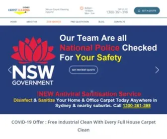 Carpetcleaning.sydney(Carpet Cleaning Sydney) Screenshot