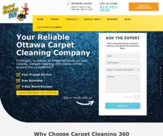 Carpetcleaning360.ca(Carpet Cleaning Service Company in Ottawa) Screenshot