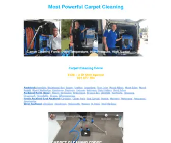 Carpetcleaningforce.co.nz(Carpet Cleaning Auckland) Screenshot