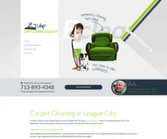 Carpetcleaningleaguecitytx.com(Tulip Carpet Cleaning League City) Screenshot