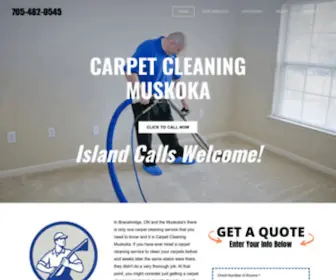 Carpetcleaningmuskoka.ca(Carpet Cleaning Muskoka) Screenshot
