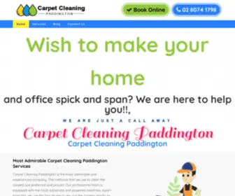 Carpetcleaningpaddington.com.au(Carpet Cleaning Paddington) Screenshot