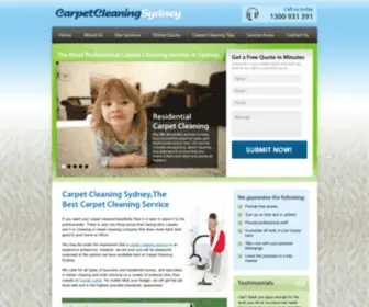 Carpetcleaningsydney.com.au(Carpet Cleaning Sydney) Screenshot