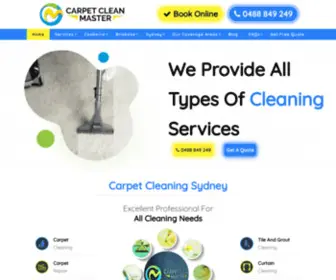 Carpetcleanmaster.com.au(Carpet Cleaning Sydney) Screenshot