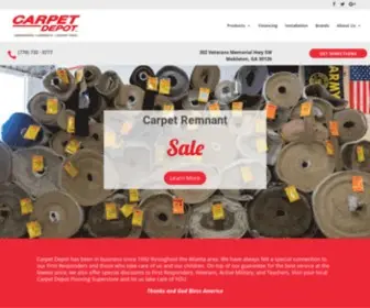 Carpetdepotmableton.com(Carpet Depot Mableton) Screenshot