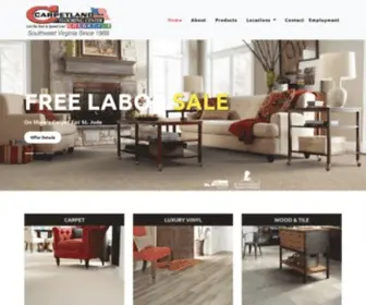 Carpetlandusava.com(Carpetland USA Flooring Center) Screenshot