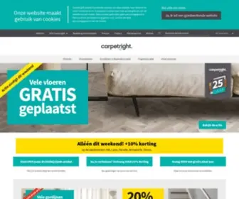 Carpetright.be(Homepage) Screenshot
