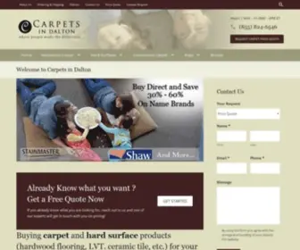 Carpetsindalton.com(Buying carpet& hard surface flooring products for home or business) Screenshot