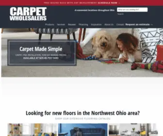 Carpetwholesalersltd.com(Flooring store in Northwest Ohio) Screenshot