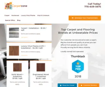 Carpetzonellc.com(Carpet Store Roswell GA) Screenshot