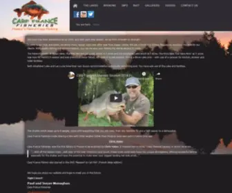 Carpfrance.com(Carp Fishing & Catfish Angling Chalet Holidays in France) Screenshot