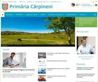 Carpineni.md(Primăria comunei Cărpineni) Screenshot