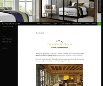 Carpinteriaresidencial.mx(Carpinteria Residencial SLP) Screenshot