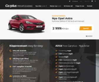 Carplus.se(Sveriges största sajt för privatleasing Online) Screenshot