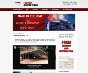 Carportsaustin.com(Carports Austin TX Carports Austin TX) Screenshot