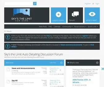 Carproforum.com(Sky's the Limit Auto Detailing Discussion Forum) Screenshot