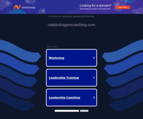 Carptodragoncoaching.com(Carptodragoncoaching) Screenshot