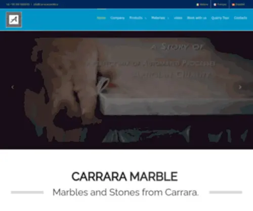 Carraramarble.it(Carrara Marble Blocks) Screenshot