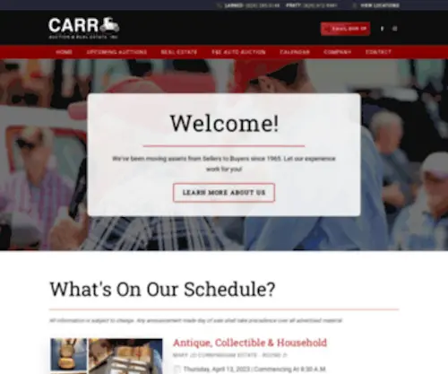 Carrauction.com(Carr Auction & Real Estate) Screenshot