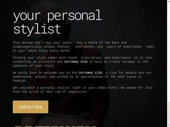 Carraway.club(Your personal stylist) Screenshot