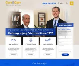 CarrCarr.com(Carr & Carr Attorneys at Law) Screenshot