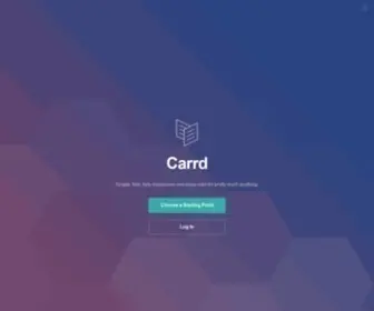 Carrd.co(Simple, free, fully responsive one-page sites for pretty much anything) Screenshot