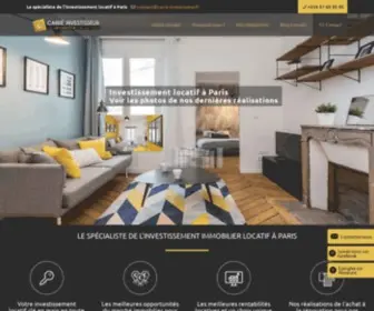 Carre-Investisseur.fr(Investissement Locatif à Paris en toute Sérénité) Screenshot