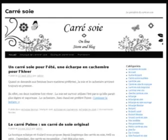 Carre-Soie.com(Carré en soie) Screenshot