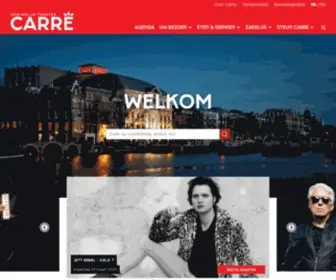 Carre.nl(Koninklijk theater carré te amsterdam) Screenshot