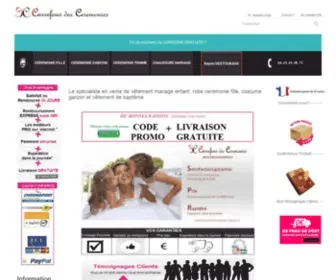 Carrefour-Ceremonie.com(Robe ceremonie fille) Screenshot