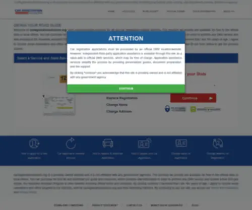 Carregistrationadvisors.org(Carregistrationadvisors) Screenshot