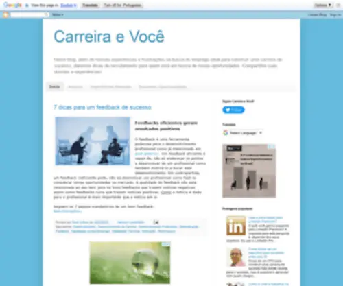 Carreiraevoce.com(Carreira) Screenshot