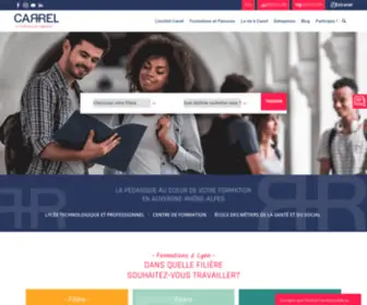 Carrel.fr(Formations à Lyon et en région Auvergne) Screenshot
