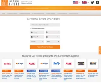 Carrentalsavers.com(Car Rental Discounts & Coupons from Car Rental Savers) Screenshot