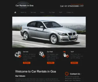 Carrentalsingoa.in(Car Rentals in Goa) Screenshot