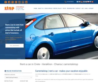 Carrentalstop.gr(Crete Rent a Car) Screenshot