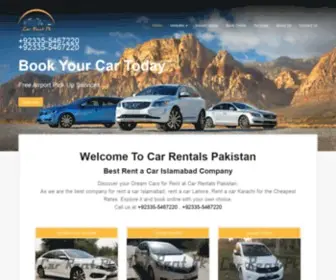 Carrentpk.com(Car Rentals Pakistan) Screenshot