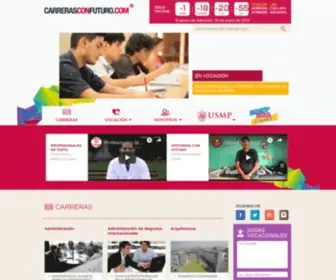 Carrerasconfuturo.com(Vocación) Screenshot