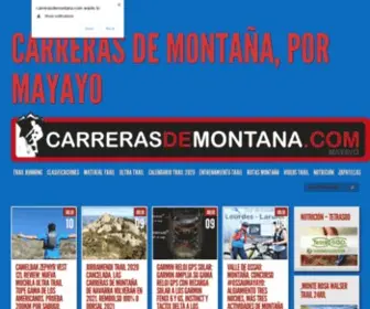 Carrerasdemontana.com(Carreras de montaña por Mayayo) Screenshot
